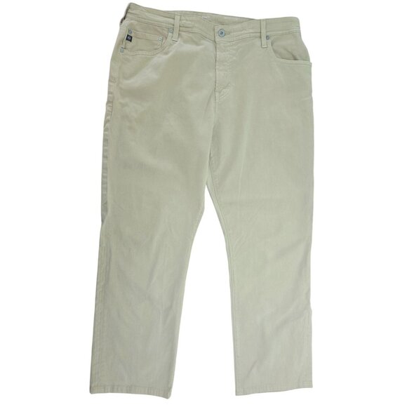 AG The Everett Slim Straight Mens Khaki Pants 36 x 28 Soft Cotton - Picture 1 of 8